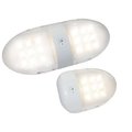 Lastplay White LED Interior RV Lights, Double Fixture & On-Off Switch & 18-LED LA2604657